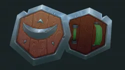 Stylised Fantasy Shield (Hand-painted)