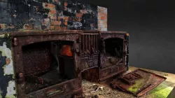 1900s Barracks Stove, Portland, Dorset, UK