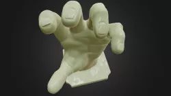 3DMP Demo Model - Wall Mount Hand - STL 3D Print