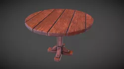 a round medieval table
