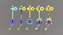 All versions of Starlight Keyblade