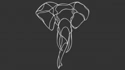 Elephant outline