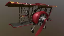 Fokker D.II Stylized Plane