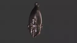 Head of King as Osiris
