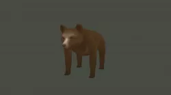 Low poly bear