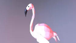 Low Poly Flamingo