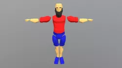 Low poly man