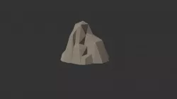 Low poly rock