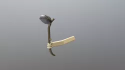 Low poly stoneclub and arm - Animated attack