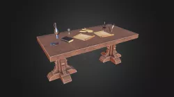 Medieval Table Setup | Game Assets