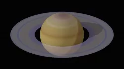 Planet Saturn with rings
