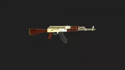 PUBG Gold Plate AKM