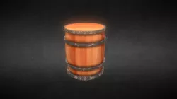 Simple Low Poly Barrel