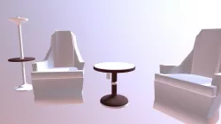 Sitting Area: Chairs and Tables