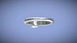 Bague Or gris