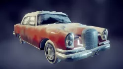 Frozen Mercedes 220s (LowPoly)