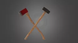 Hammer + FireAxe - low poly
