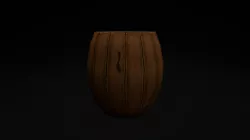Hand painted barrel