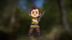 Low Poly, Pixel art character