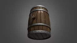 Medieval Barrel (Game Model)
