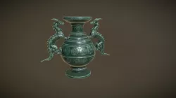 Oriental Dragon Urn