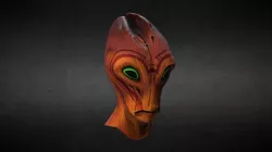 Salarian Face Low-poly