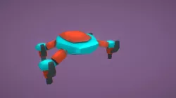 SciFi Drone - Low Poly