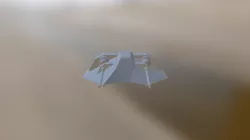 Star Wars Snowspeeder No Texture