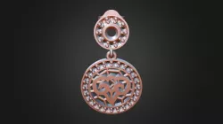 3D CAD Aries Zodiac Children Earrings
