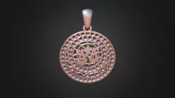 3D CAD Libra Zodiac Children Pendant