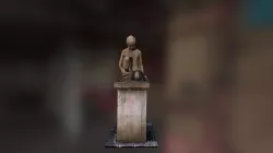 A statue of a child