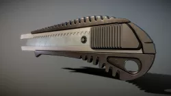Box Cutter Low Poly Black Plastic Version