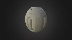 Human Grenade Low Poly