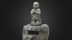 Jizo (Ojizo-sama). Granite statue #2