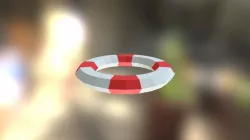 Lifebuoy low poly