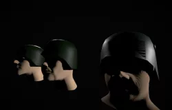 Low Poly Head With Hair