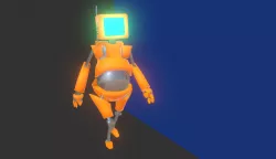 orange robot animation