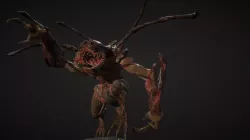 Sci-fi "Spider Lizard" creature - posed