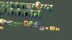 Snake Temple Pieces - Proto Series
