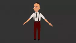 Stash Hair - Low Poly Character
