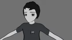 Stylized anime character