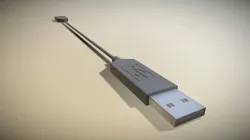 USB Cable High-Poly Animation