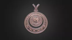 3D CAD Women's Aquarius Zodiac Pendant
