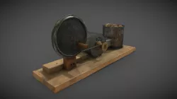 A replica of a heater made by a POW