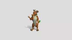 Anthro Dragon VRChat commission
