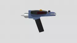 CAD02 - Low Poly Star Trek Phaser Gun