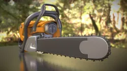 Chainsaw High-Poly with Animation