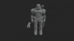 Doom Eternal Armor - Low Poly