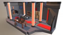dwarf room Low Poly