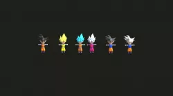 Goku 6 forms chibi style